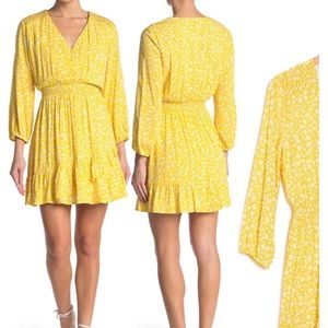 Yellow spring floral dress from Nordstrom Rack